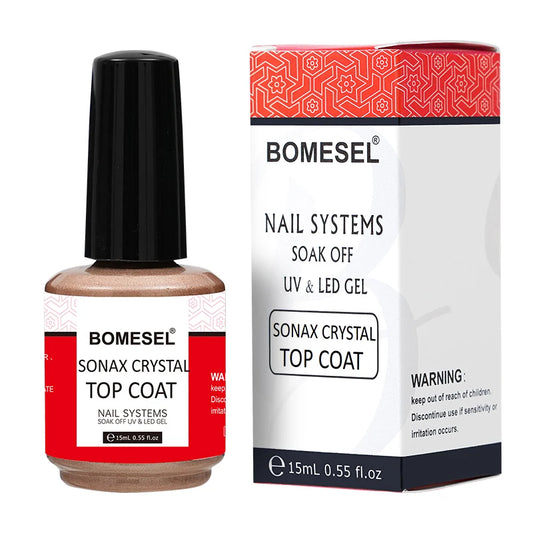 UV LED Nail Gel Crystal Plating Top Coat for Nail Art Premium Base Coat for Nail Polish Creations