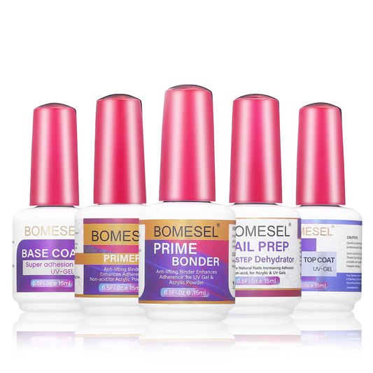 BOMESEL Luxury DIY Professional Nail Art Set Wholesale Long-Lasting UV Gel Polish with LED Lamp Sustainable for Nail Salons