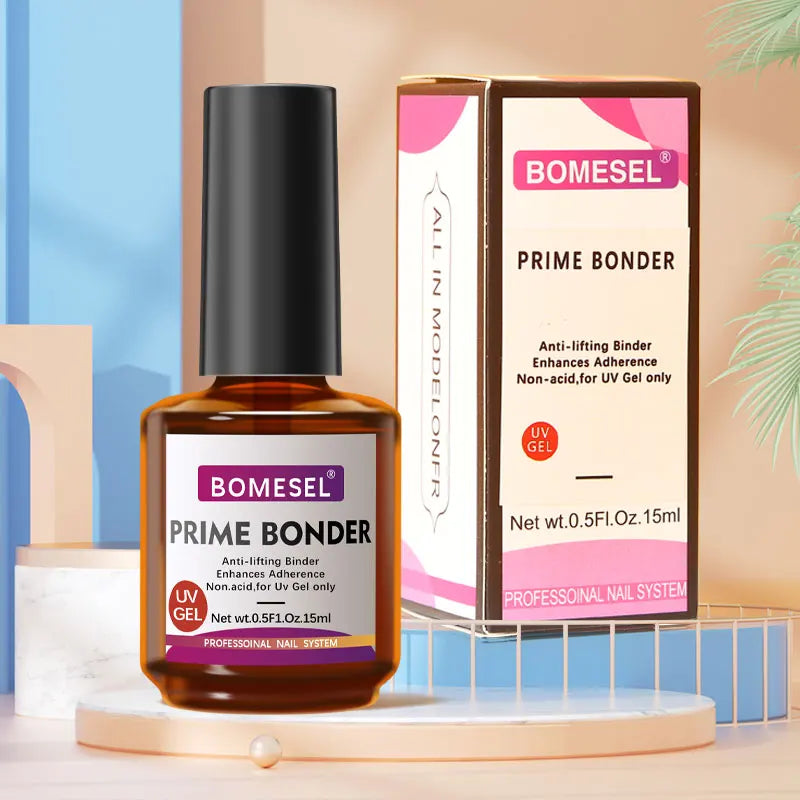 15ml UV Gel Nail Polish Nude Color Primer Bonder Hard Builder Gel Hema Free Base Coat