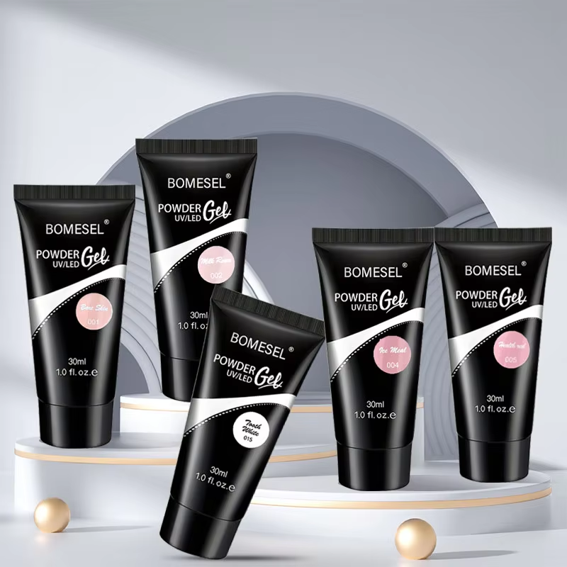 30ml Real Poly Acrylic Gel Camouflage Natural Clear Crystal Nail Builder UV Led Nail Art Gel Polish Wholesale Polys Nails Gels