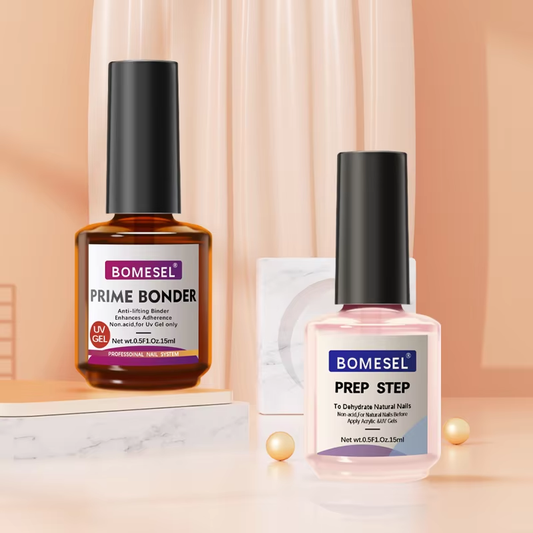 Professional Nail System Builder Gel with Prime Bonder Enhances Adherence and Gel Prep Function