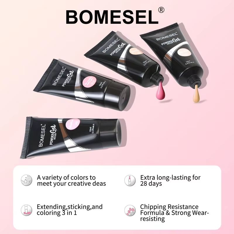 Free Sample 15ml Poly Gel Resin UV Ongle Professionnel Polygels Set Quick Soak Cream Extension Acrylic Gel Polish Hard Gel