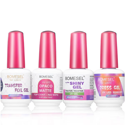 BOMESEL Professional DIY UV Gel Nail Polish 15ml LED Source French Style OED Function Sustainable Resin Free Top Model Wholesale