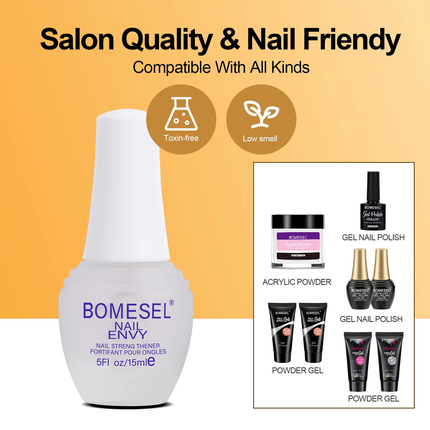 Nail Hardener & Strengthener Rescue Calcium Nail Envy Repair Care Polish Cuticle Oil for Thin Nail Growth