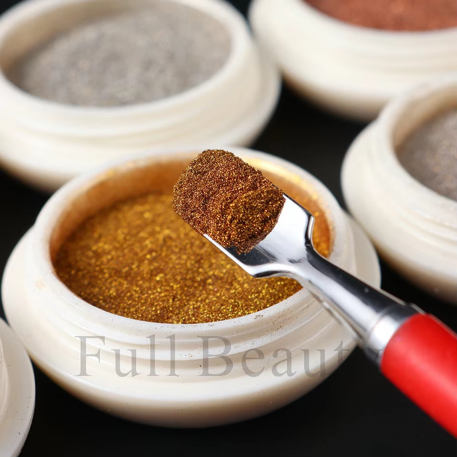 Wholesale Solid Flash Nail Magic Mirror Powder Set Chameleon Pigment Chrome Powder with Mirror Effect Nail Art Supply