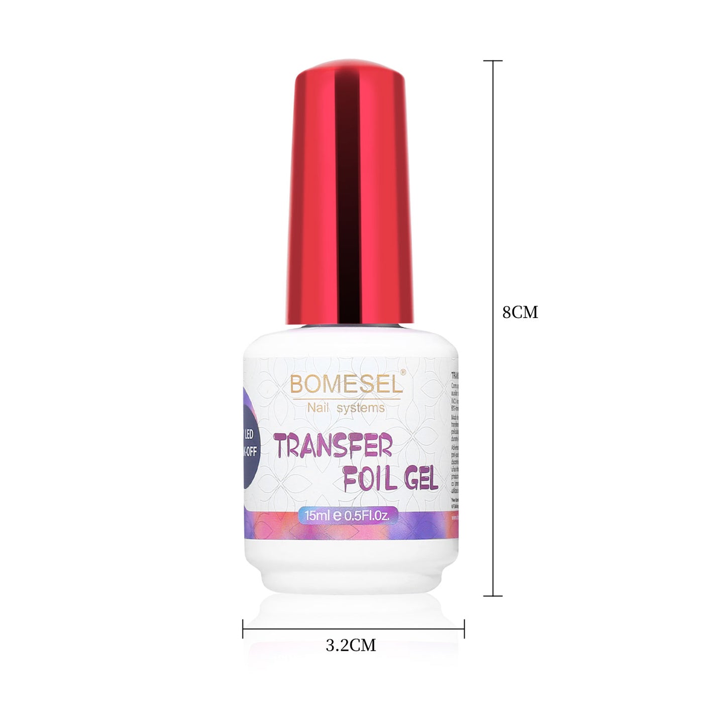 15ml Clear Transfer Foil Gel Hard Soft Gel in a Bottle for Nails Lamp Transfer Gel
