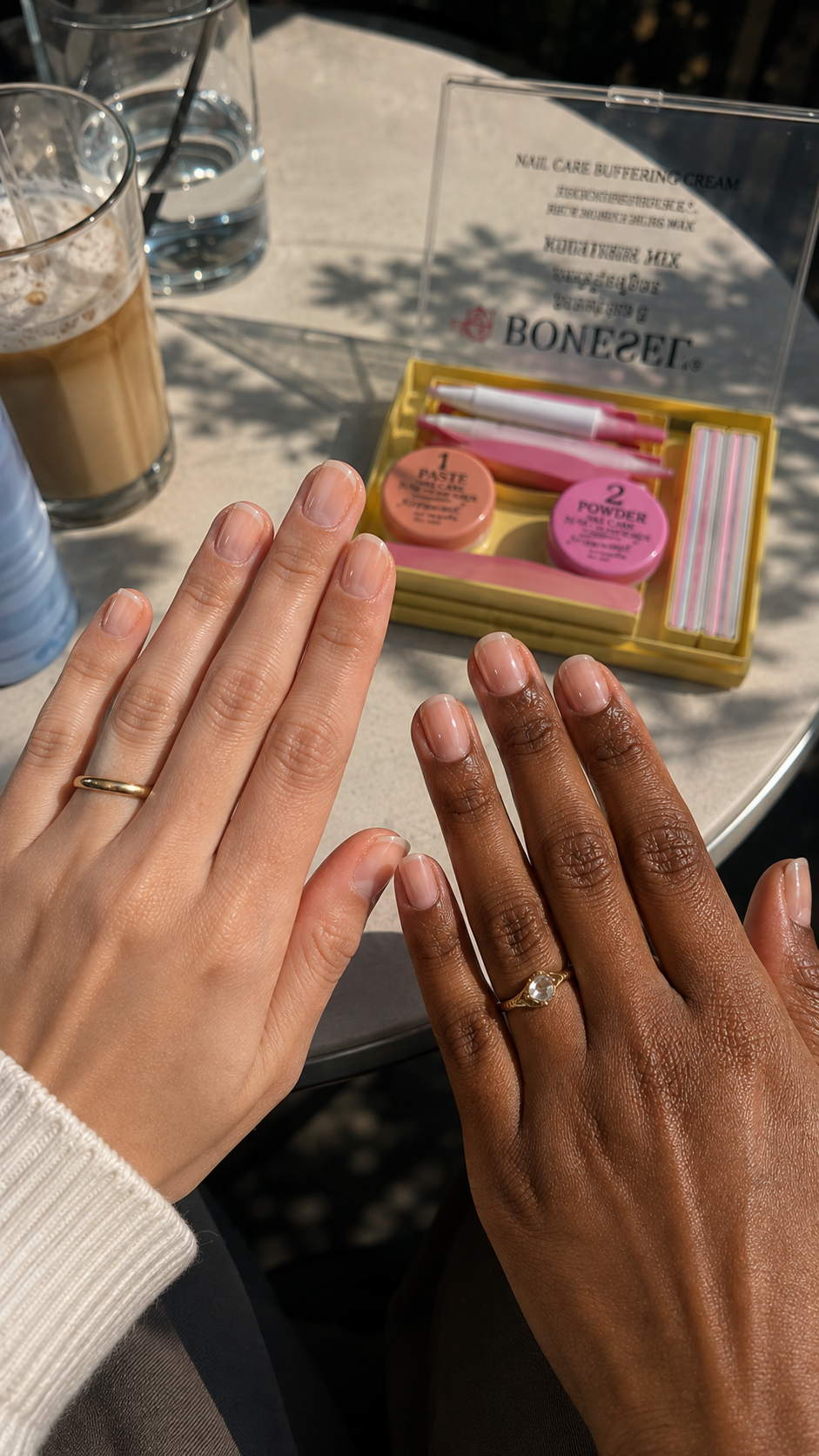 It works for people who are not allowed to wear gel or acrylics